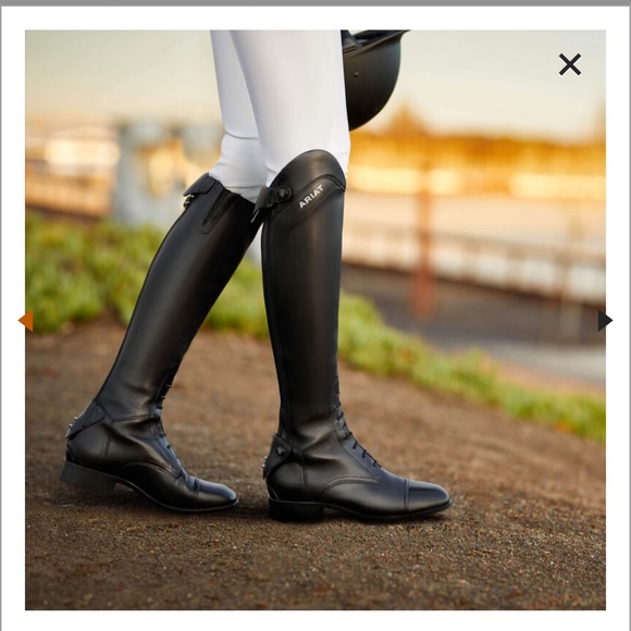 Ariat Women’s 10 US Palisade Calf: Reg Height: Short Black Tall Riding Boots - Picture 8 of 16